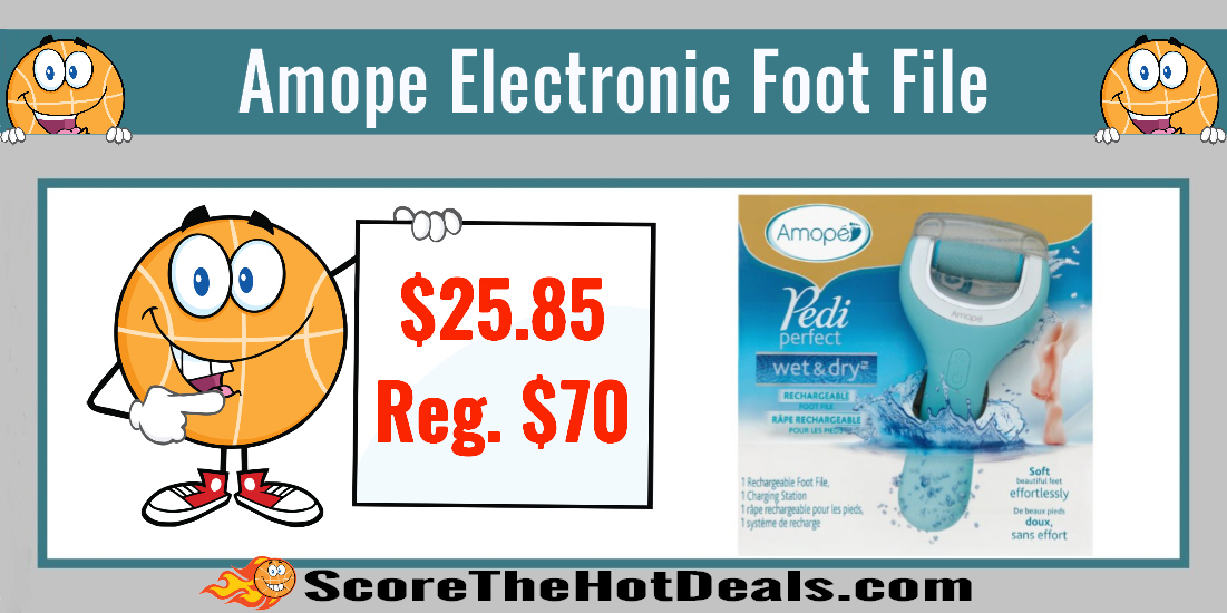 Amope Pedi Perfect Wet & Dry Rechargeable Electronic Foot File