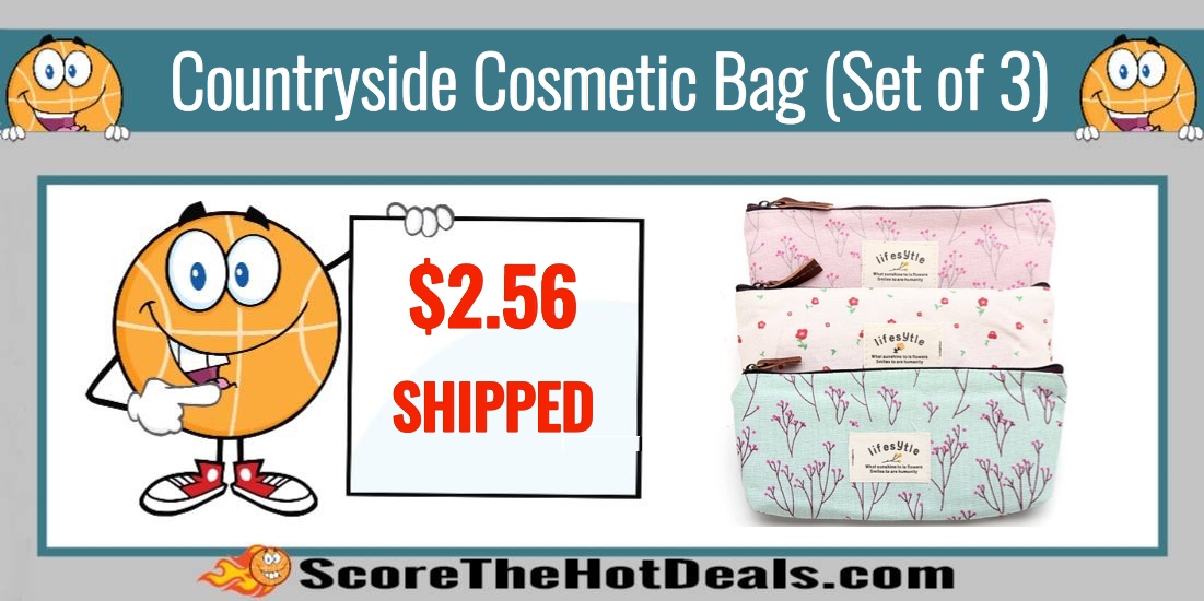Countryside Cosmetic Bag (Set of 3)