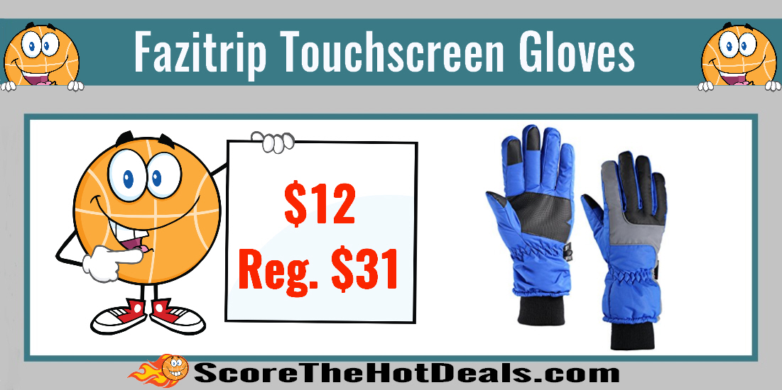 Fazitrip Waterproof Touchscreen Gloves