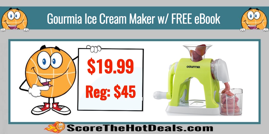 Gourmia Ice Cream Maker w: FREE eBook