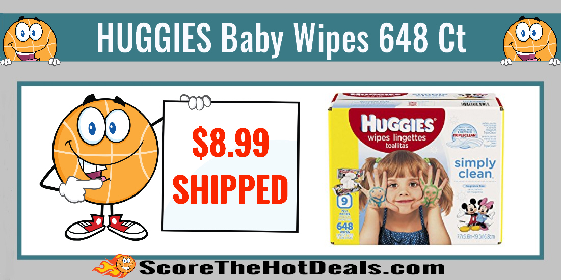 HUGGIES Simply Clean Baby Wipes 648 Ct