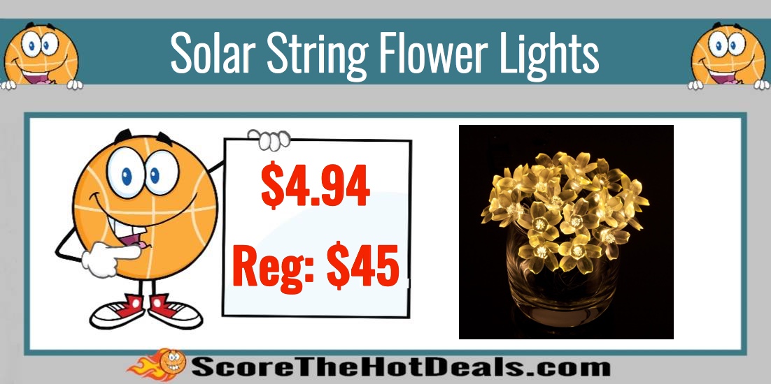 Solar String Flower Lights