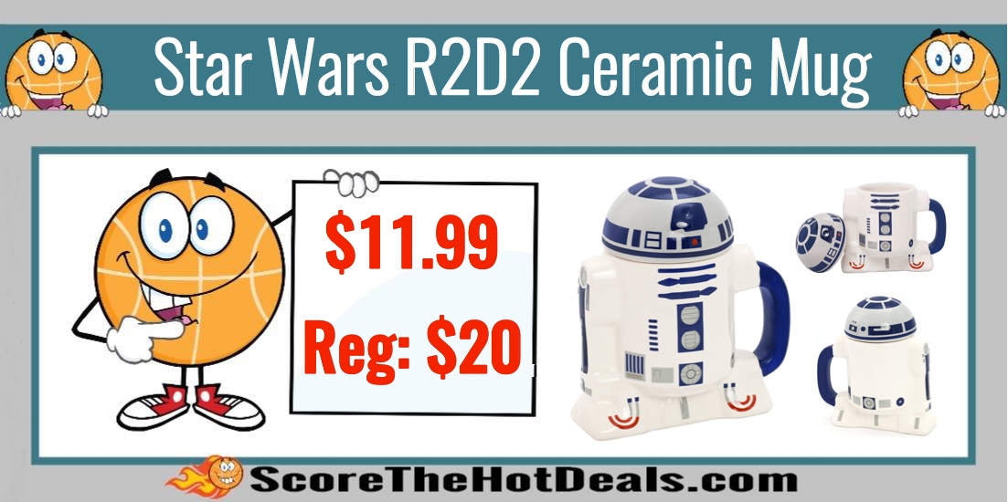 Star Wars R2D2 Ceramic Mug with Lid