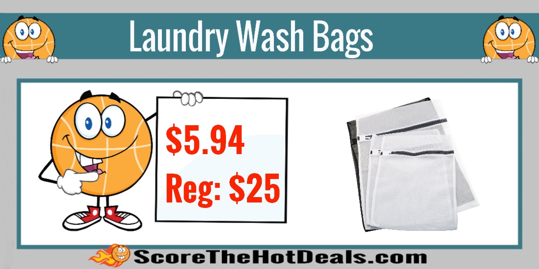 *AMAZON CODE* Laundry Wash Bags ONLY 5.94 (Reg 25)! Score The