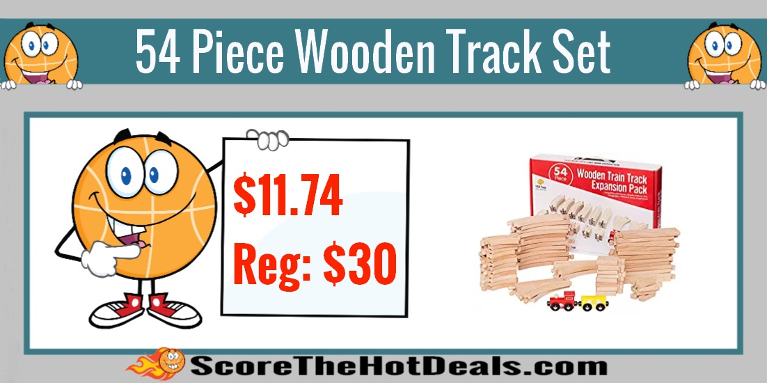 54 Piece Wooden Track Set