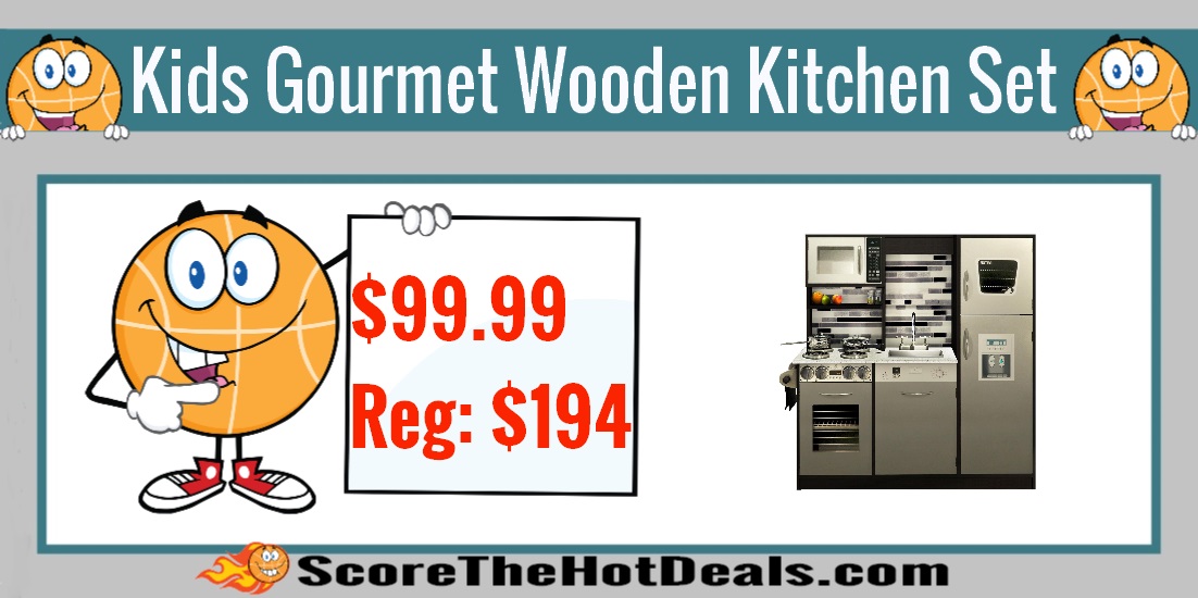 Kids Gourmet Wooden Kitchen