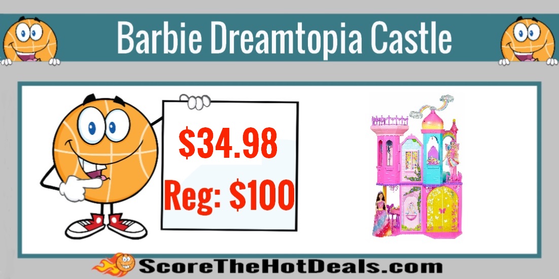 barbie dreamtopia rainbow cove princess castle playset