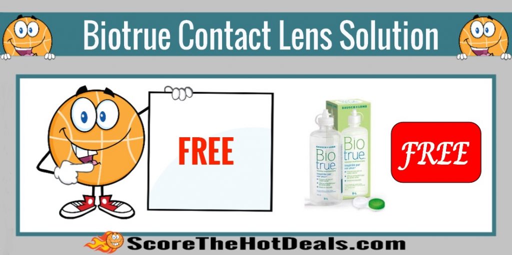 **FREE** Biotrue Contact Lens Solution Sample Or Coupon! Score The