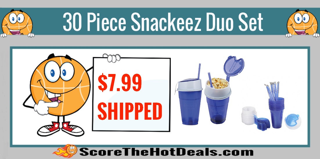 30 Piece Snackeez Duo BPA Free All-In-One Set