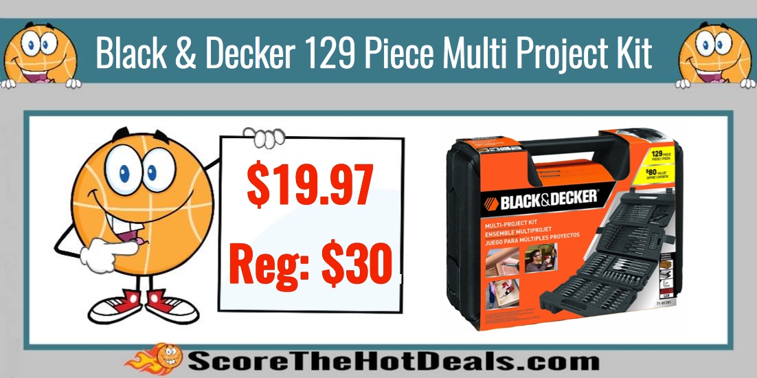 Black & Decker 129 Piece Multi Project Kit