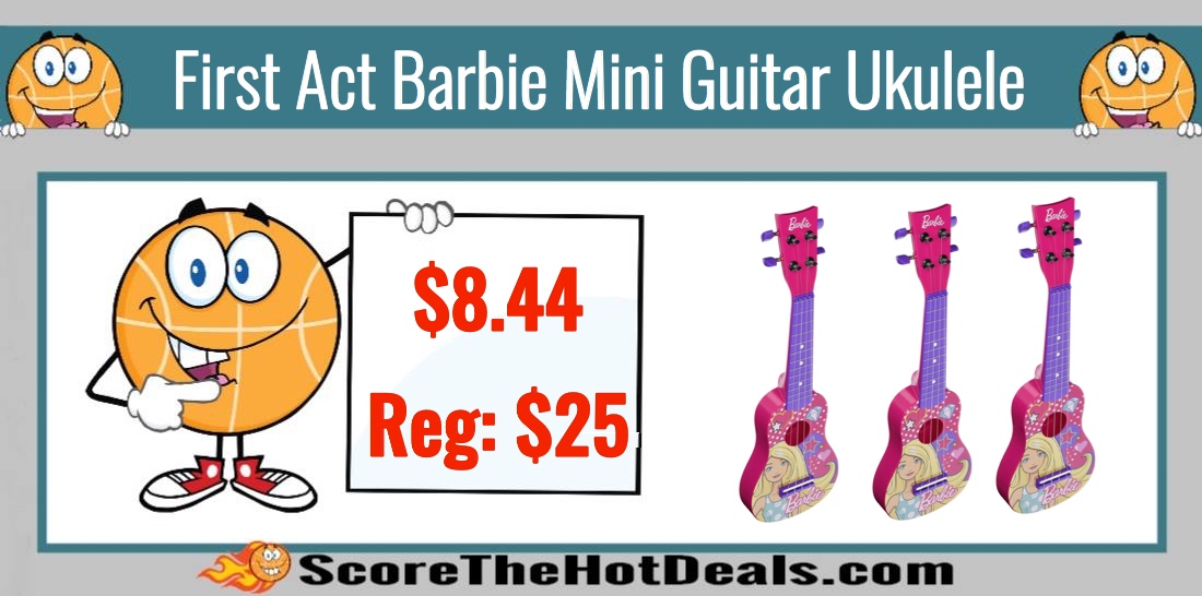 First Act Barbie Mini Guitar Ukulele