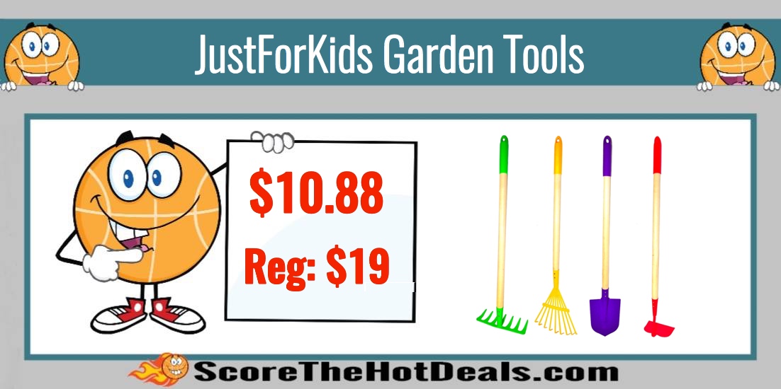 JustForKids Garden Tools 4 Piece Set