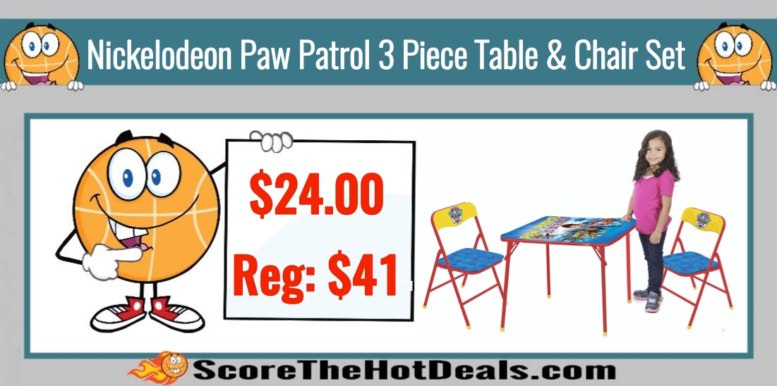 paw patrol table and chair set target