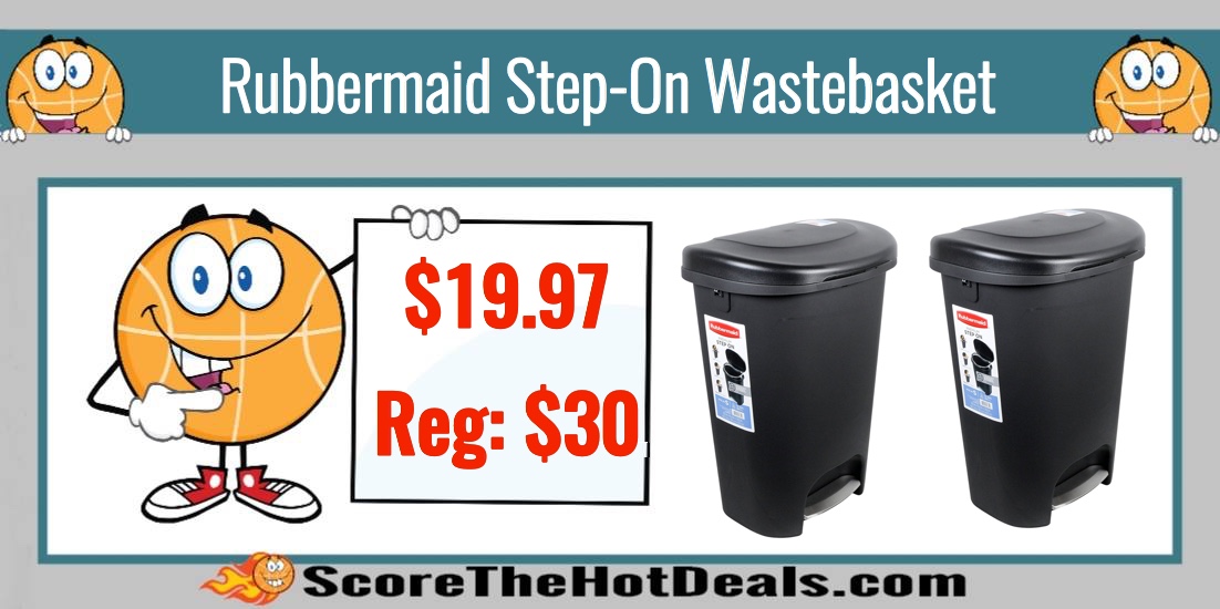 Rubbermaid Step-On Wastebasket
