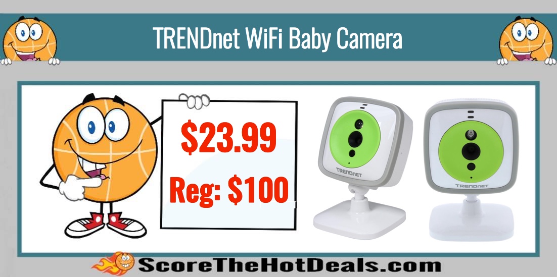 TRENDnet TV-IP743SIC 2 Way Audio WiFi Baby Camera