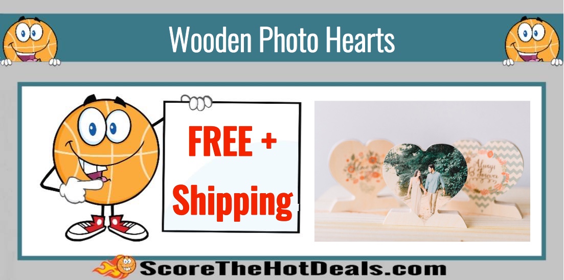FREE Customized Wooden Photo Hearts