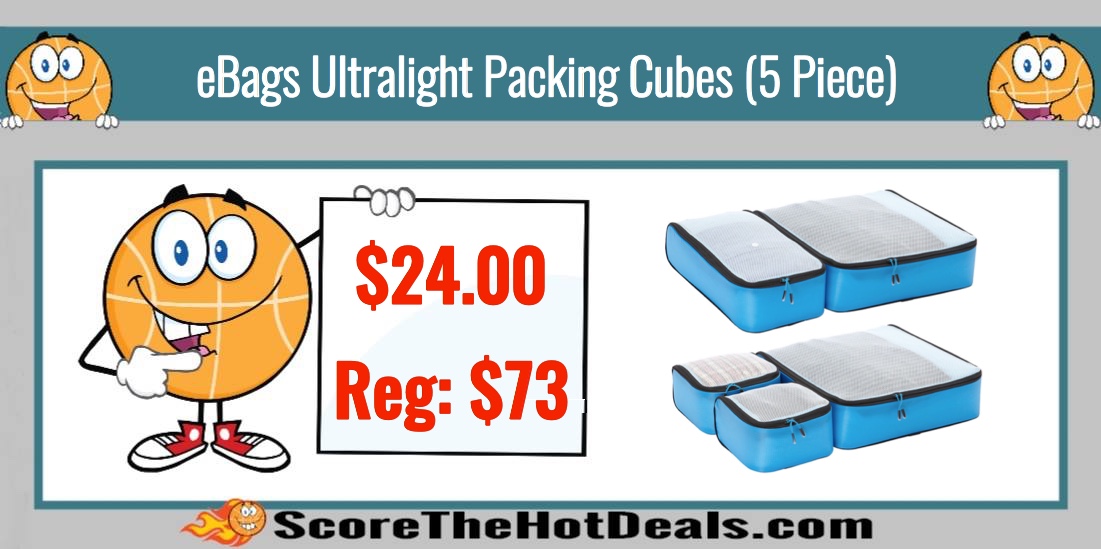 eBags Ultralight Packing Cubes (5 Piece)