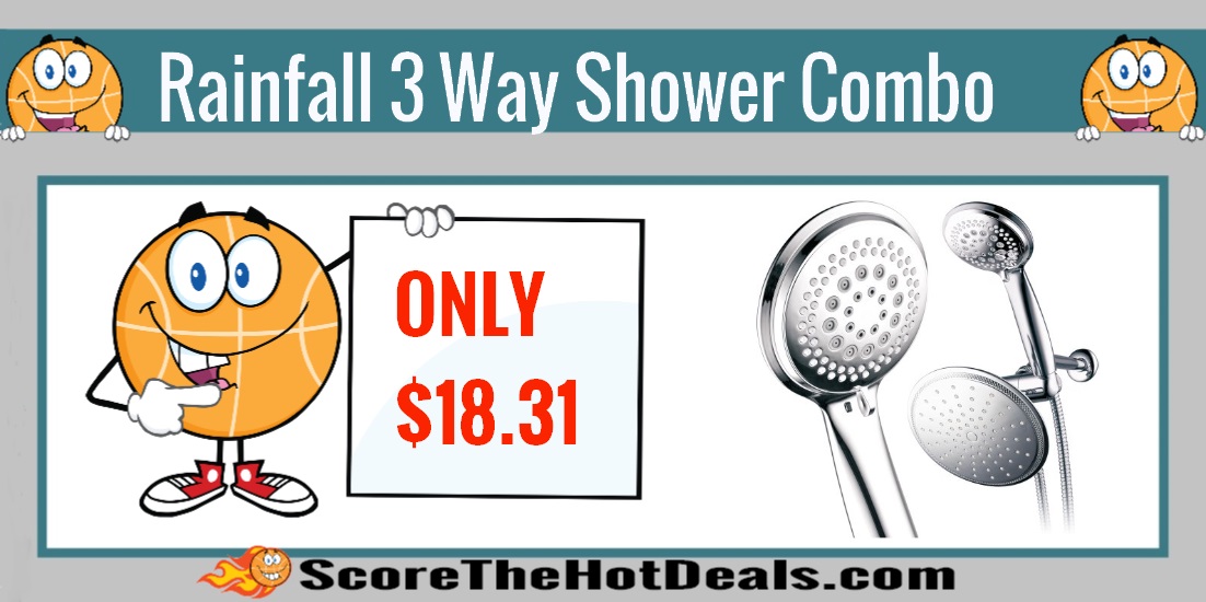 Rainfall 3 Way Shower Combo