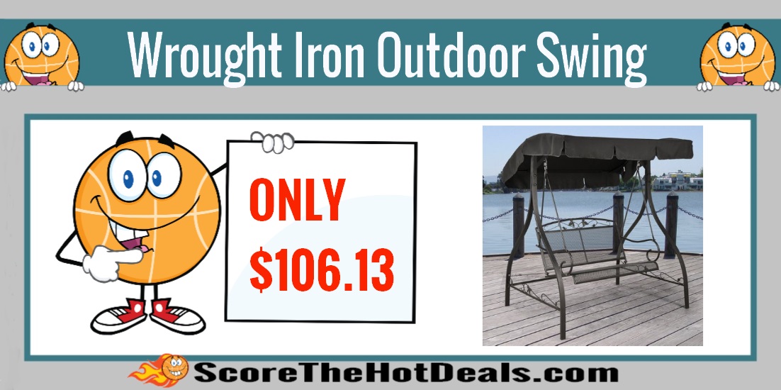 Wrought Iron Outdoor Swing