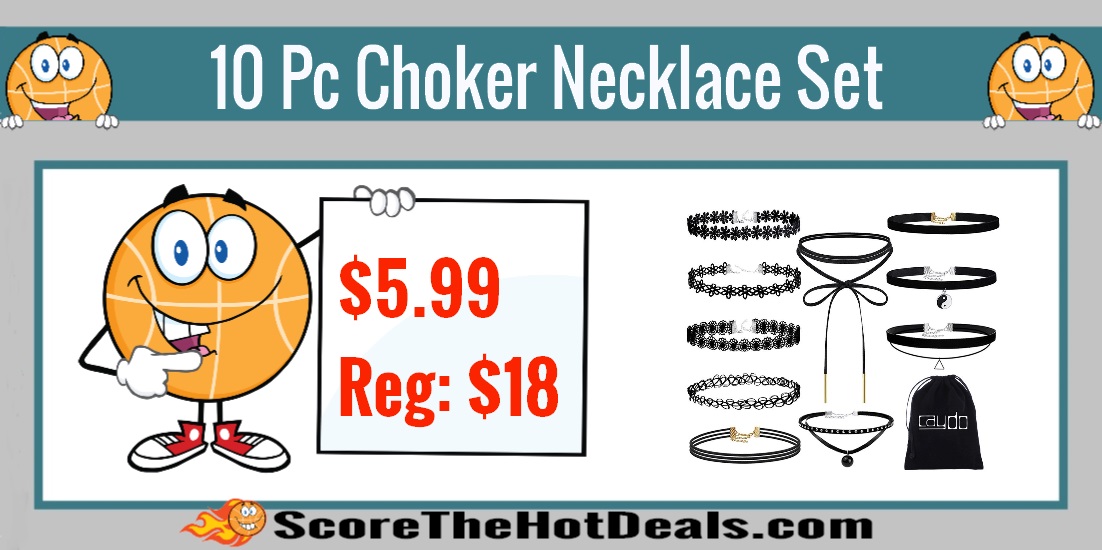 10 Piece Choker Necklace Set