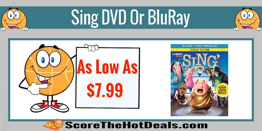 Sing BluRay Or DVD