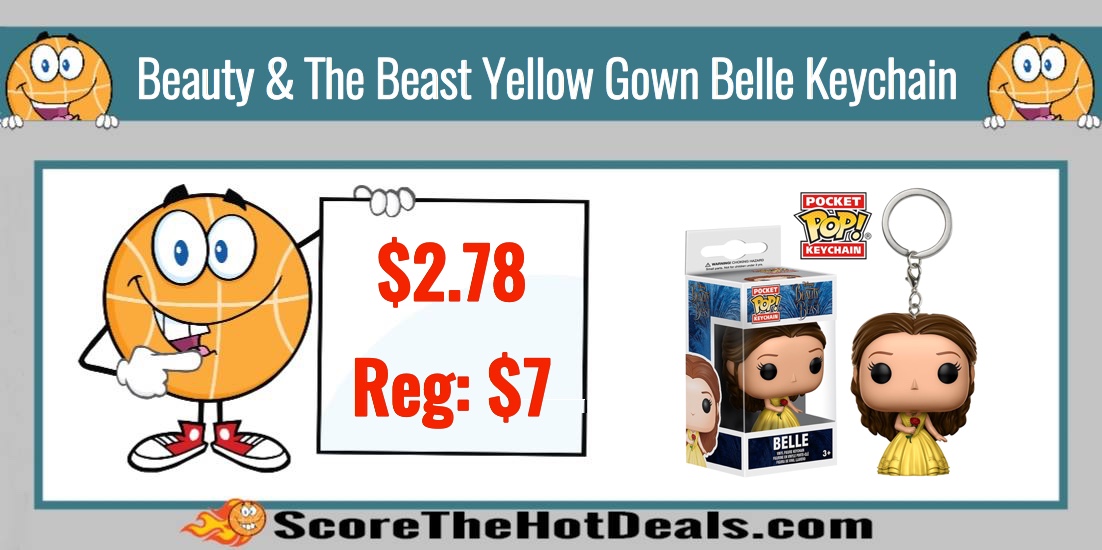 Funko Pop Keychain: Beauty & The Beast Yellow Gown Belle