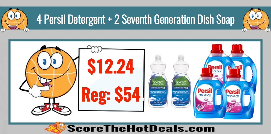 4 Persil Detergent and 2 Seventh Generation Dish Liquid