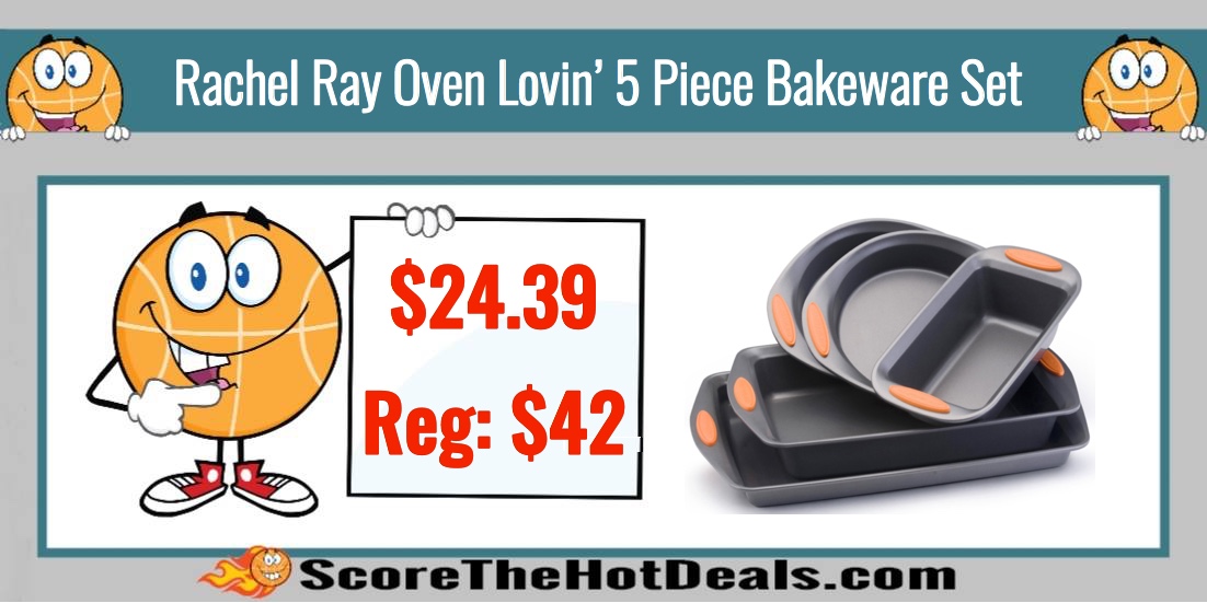 Rachael Ray Oven Lovin' Non-Stick 5-Piece Bakeware Set