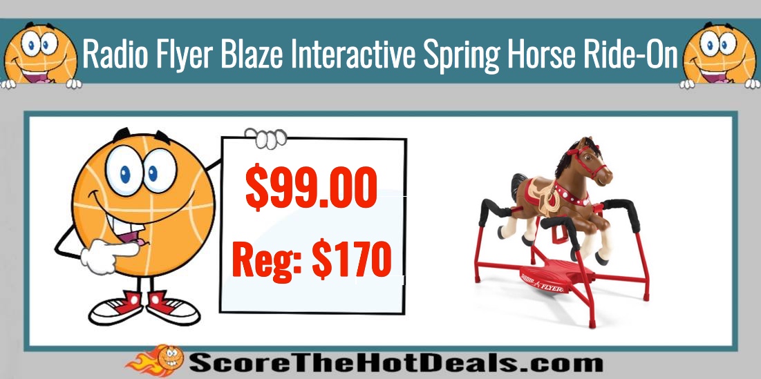 Radio Flyer Blaze Interactive Spring Horse Ride-On