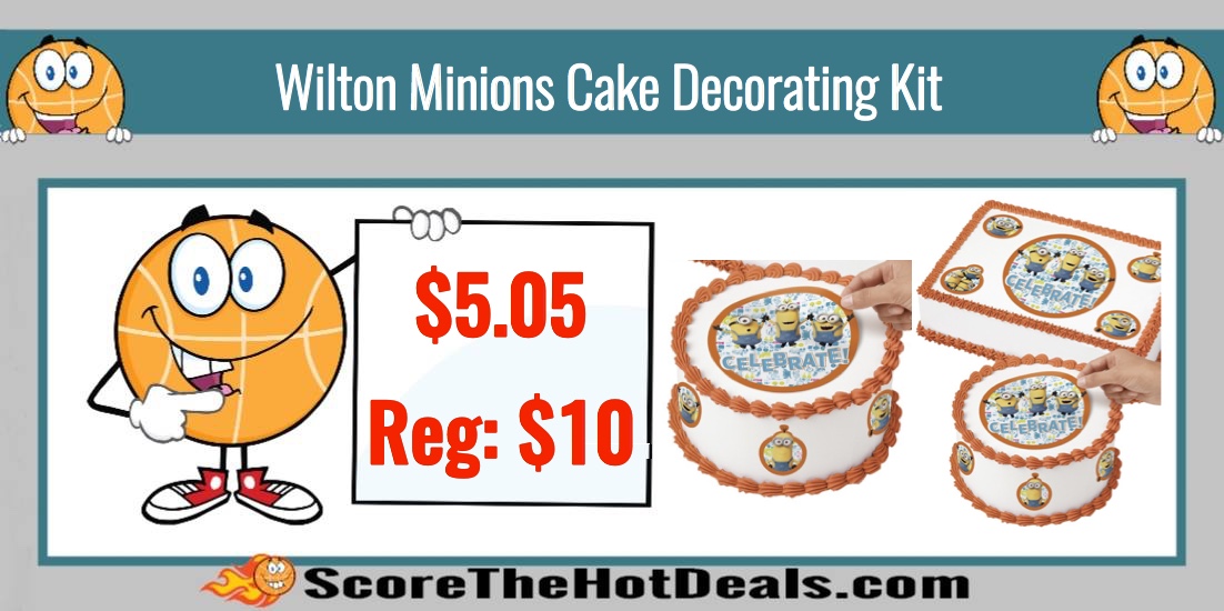 Wilton Minions Sugar Sheets Cake Decorating Kit