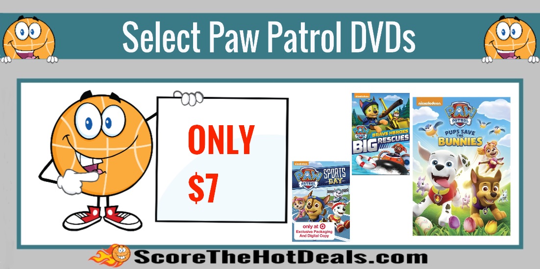 Select Paw Patrol DVDs