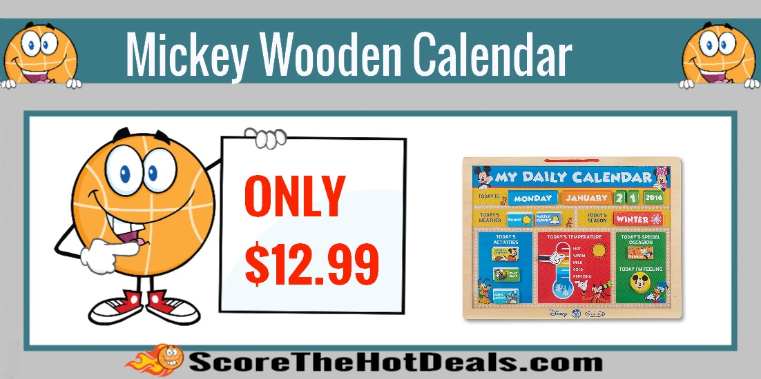 Mickey Mouse Magnetic Daily Calendar