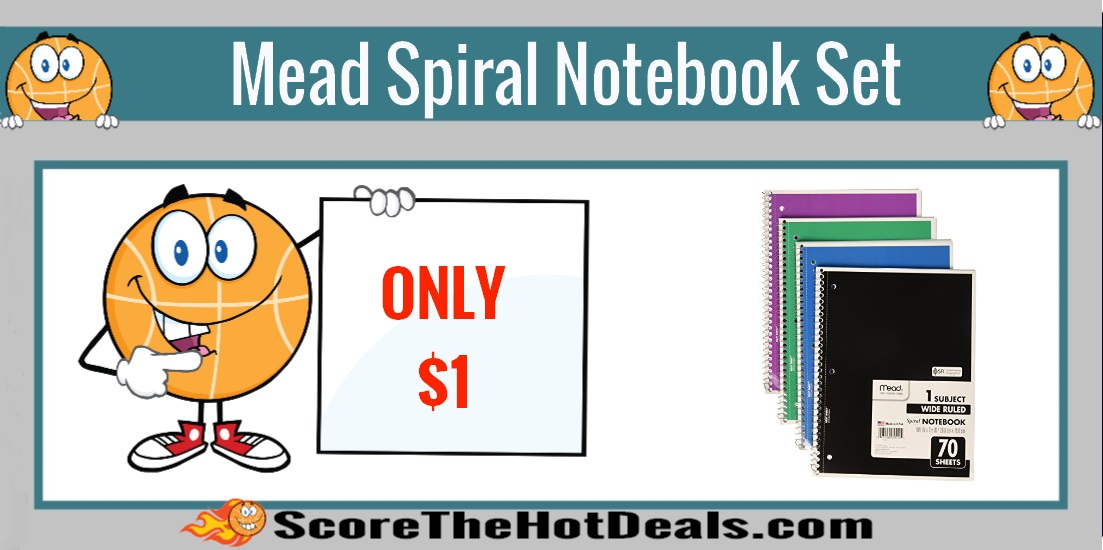 Mead Spiral Notebook Set