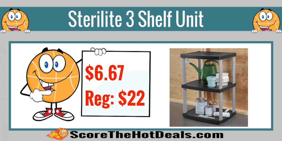 Sterilite 3 Shelf Unit