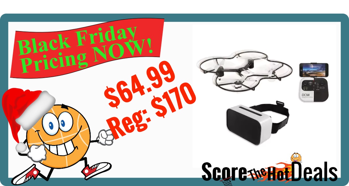 The Sharper Image 14.4-in. Lunar Drone with HD Camera & Virtual Reality Smartphone Viewer 
