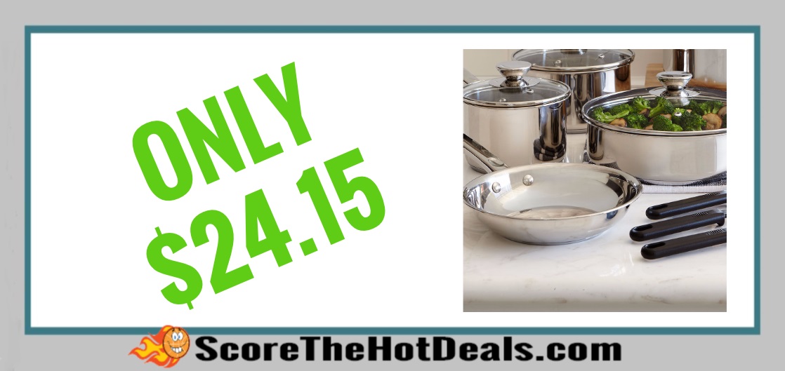 Cooks 12-pc. Stainless Steel Cookware Set