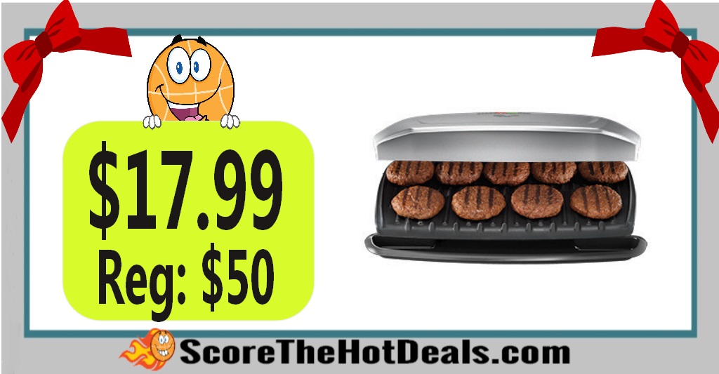 George Foreman 9-Serving Classic Plate Grill & Panini Press