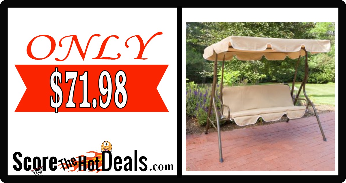 2 Person Canopy Porch Swing