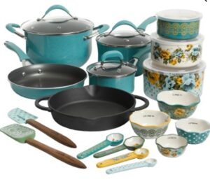 The Pioneer Woman 24-Piece Cookware Combo Set - ONLY $69!