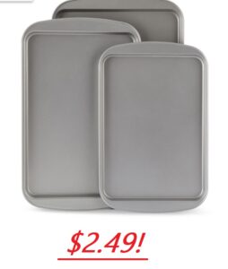 Three Piece Cookie Sheet Set - $2.49 (after rebate)!