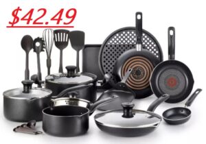 T-Fal 20 Piece Cookware Set - ONLY $42.49 SHIPPED!