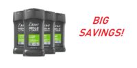 BIG SAVINGS - Dove Men+Care Antiperspirant Deodorant!