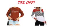 Women's Long Sleeve Tunic Tops - 70% OFF!