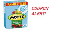 Mott's Fruit Flavored Snacks - COUPON!