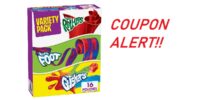 COUPON ALERT -  Fruit Roll-Ups, Fruit by the Foot, Gushers, Snacks Variety Pack!